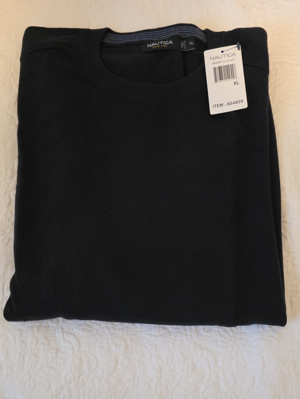 Nautica Black Crewneck Sweater - Men’s